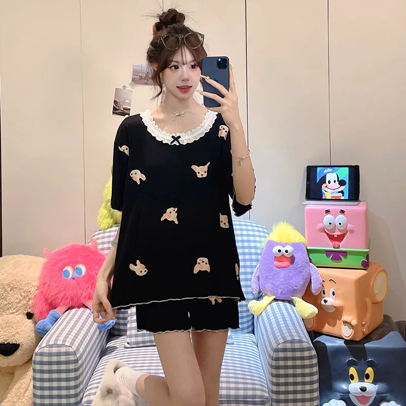 Top Melon Pajama Set Women's Image Color-5