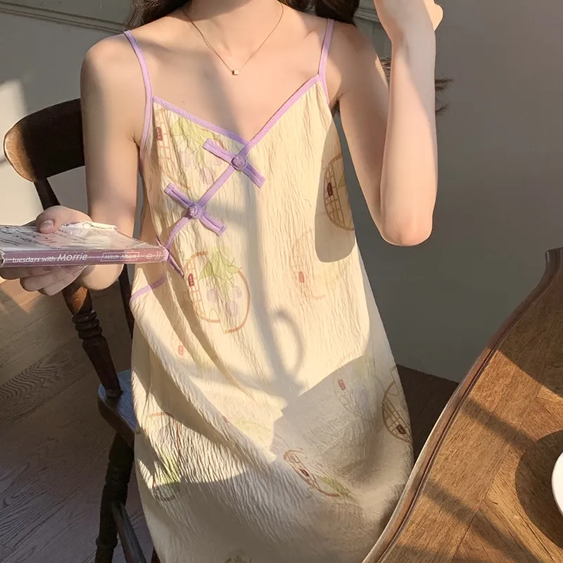 Top Melon Nightgown Women's Image Color-6