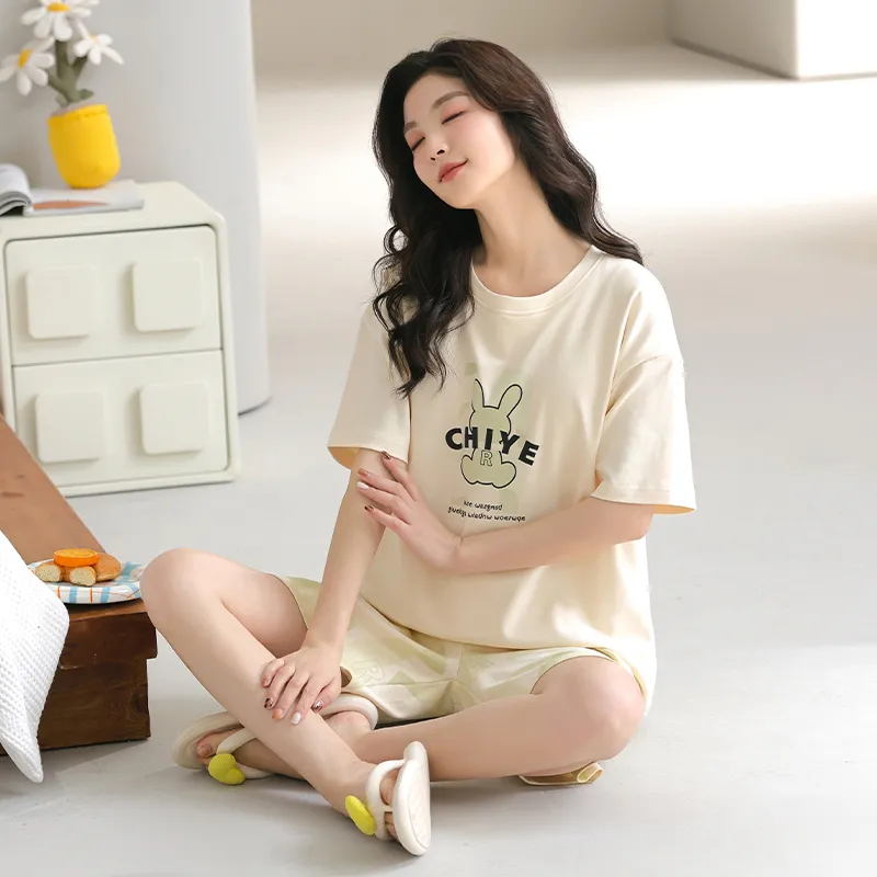 Top Melon Pajama Set Women's Image Color-1
