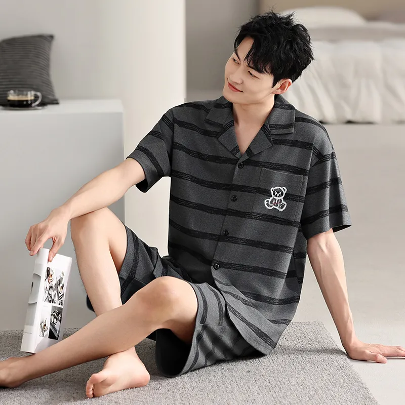 Top Melon Men Pajama Sets-6