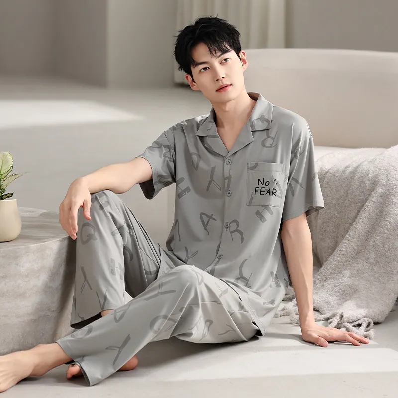 Top Melon Men Pajama Sets-6