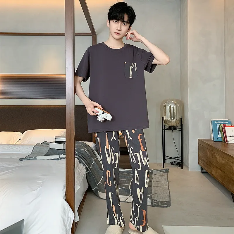 Top Melon Men Pajama Sets-1