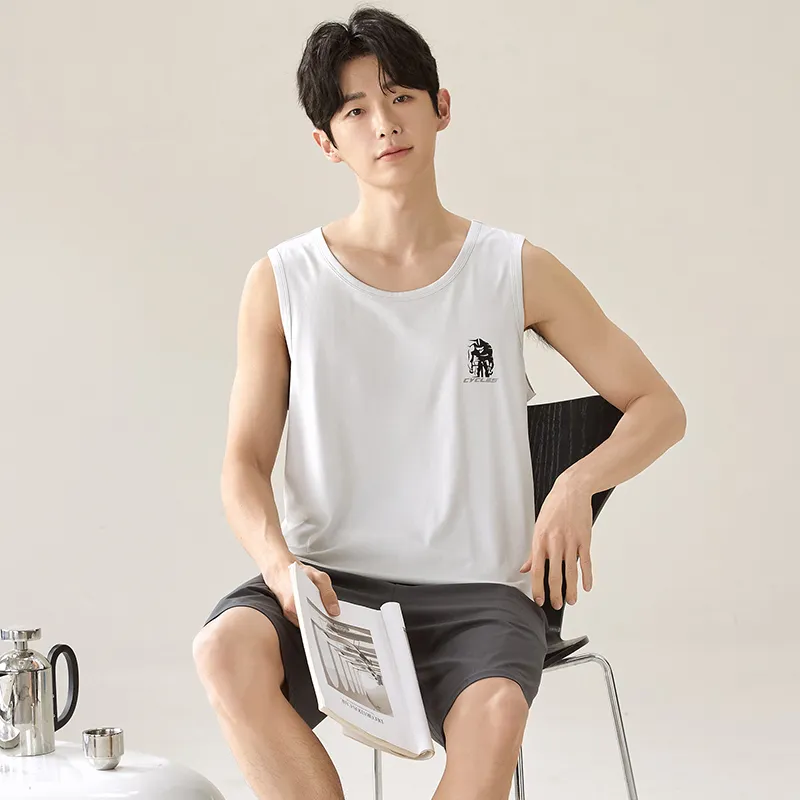 Top Melon Pajama Set Men's Image Color-2