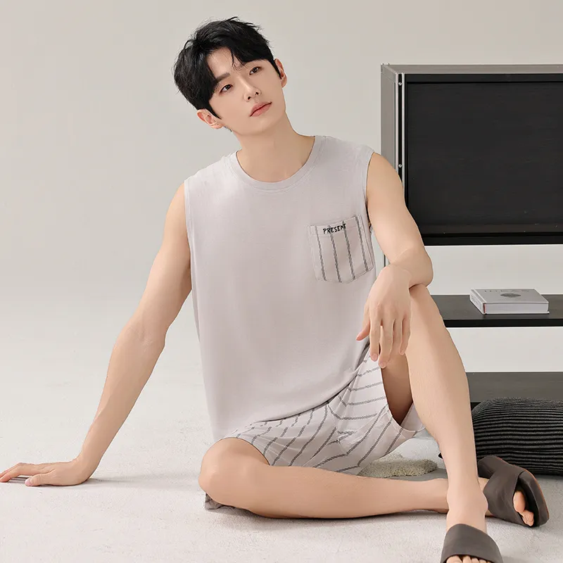 Top Melon Men Pajama Sets-4