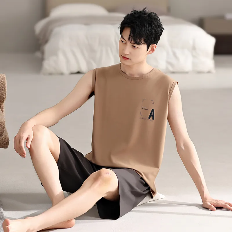 Top Melon Men Pajama Sets-5