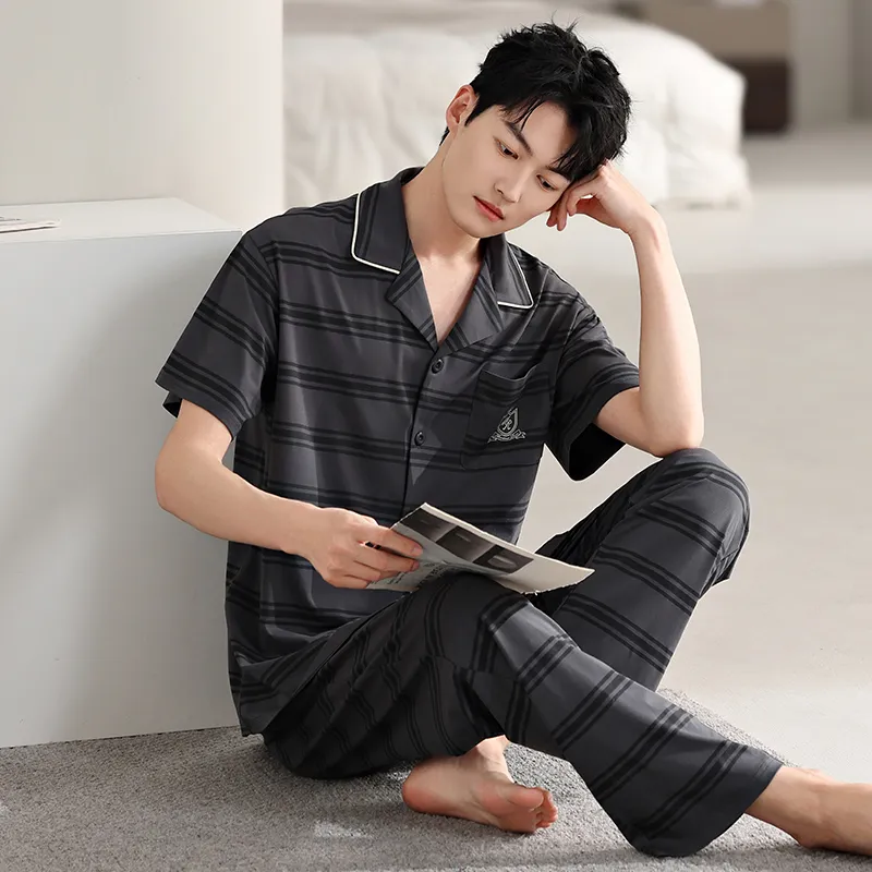 Top Melon Men Pajama Sets-5