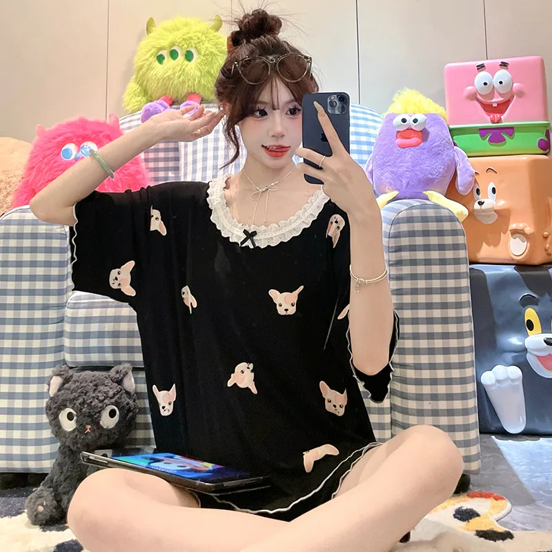 Top Melon Pajama Set Women's Image Color-2