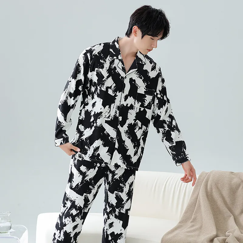 Top Melon Men Pajama Sets-5