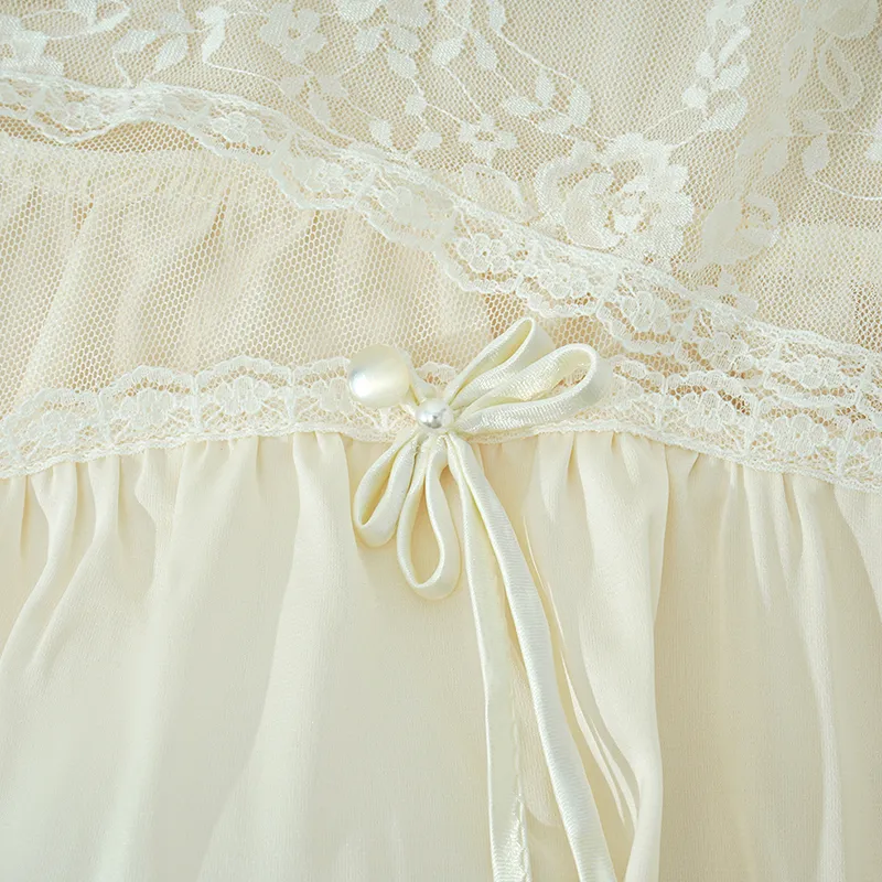 Top Melon Nightgown Women's Cream Apricot-4