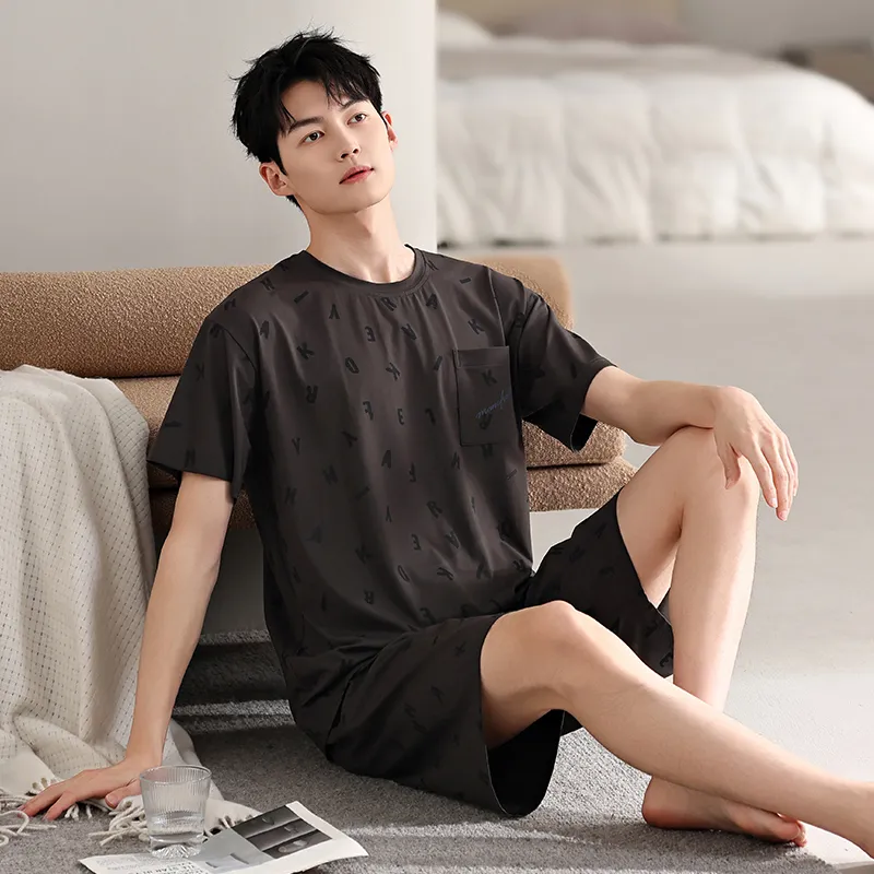 Top Melon Men Pajama Sets-7
