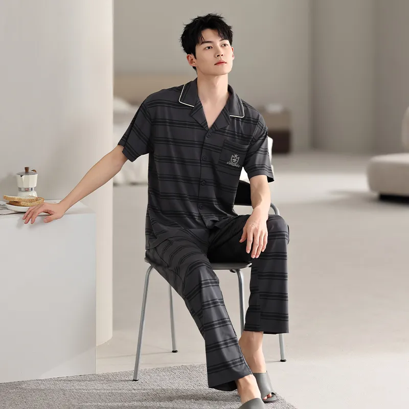 Top Melon Men Pajama Sets-2