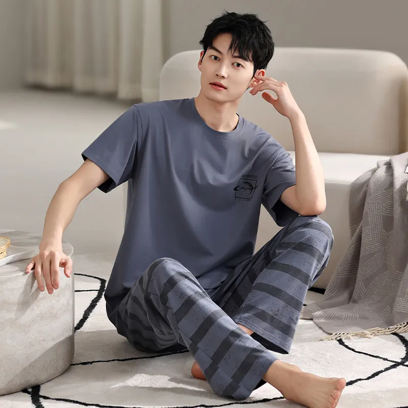 Top Melon Men Pajama Sets-4