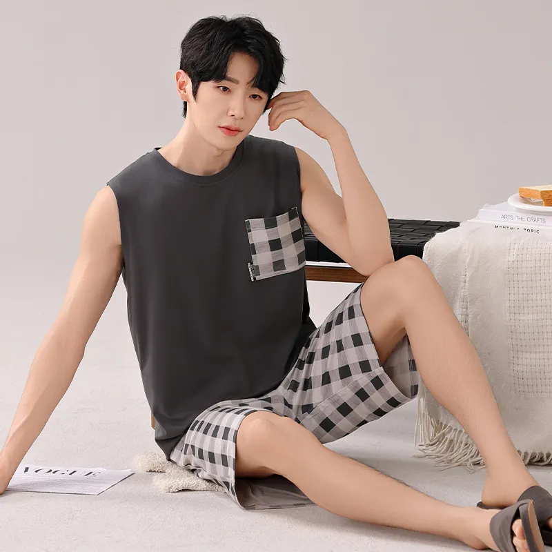 Top Melon Men Pajama Sets-1