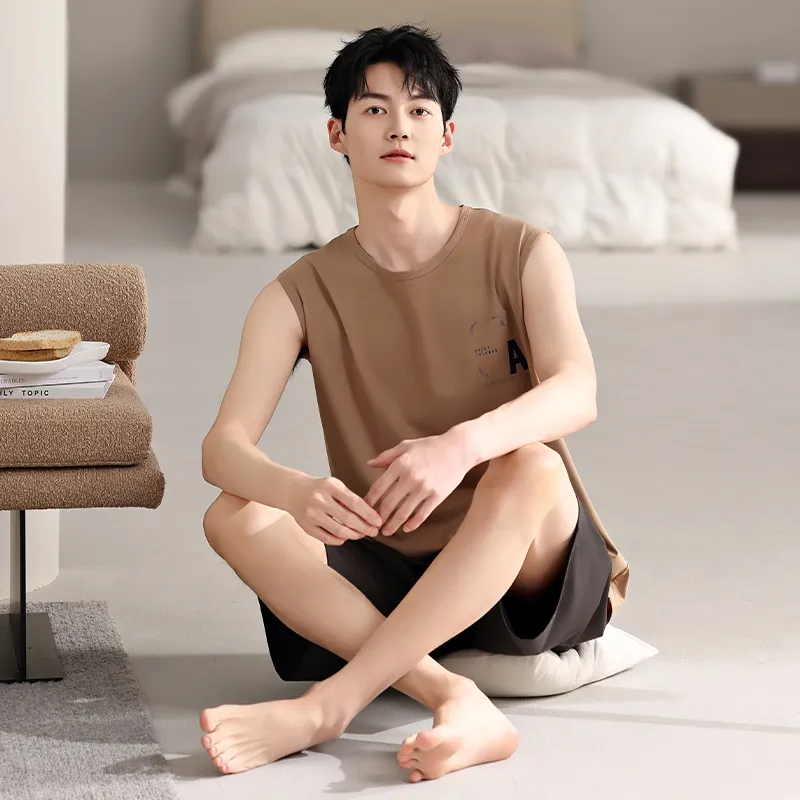Top Melon Men Pajama Sets-4