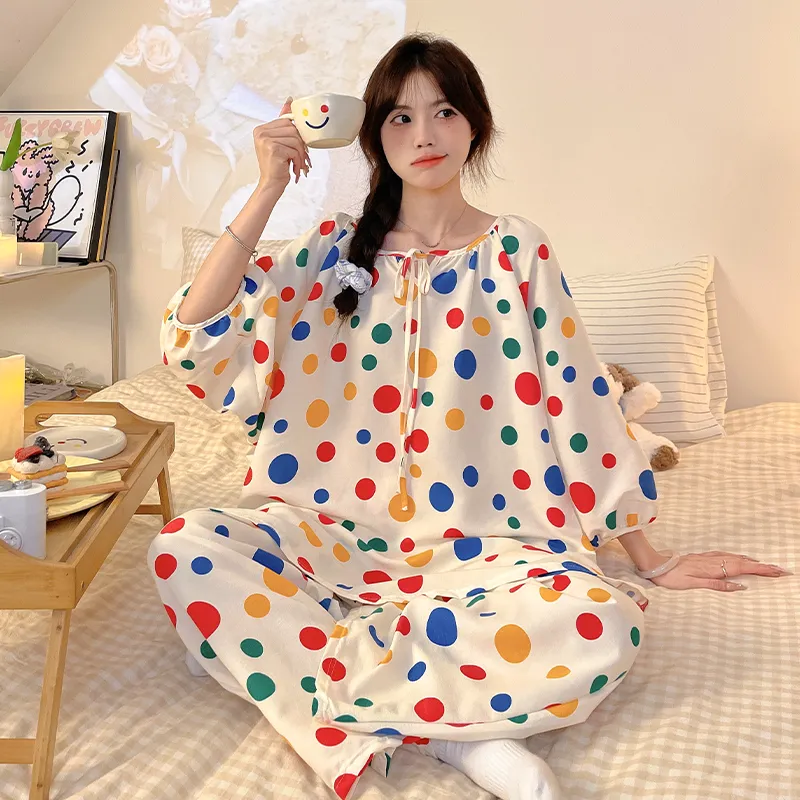 Top Melon Pajama Set Women's Image Color-4