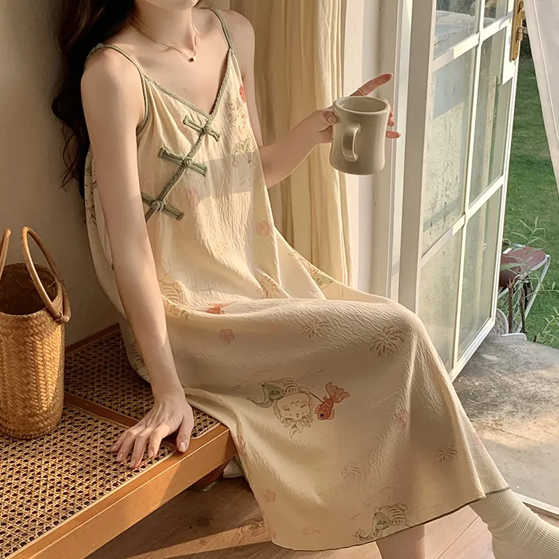 Top Melon Nightgown Women's Image Color-4