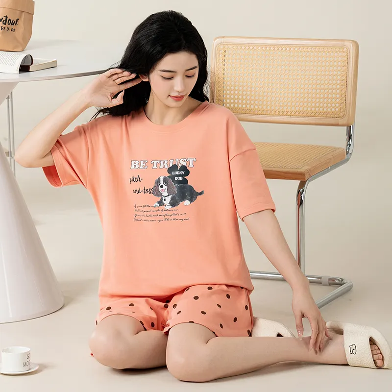 Top Melon Pajama Set Women's Image Color-5