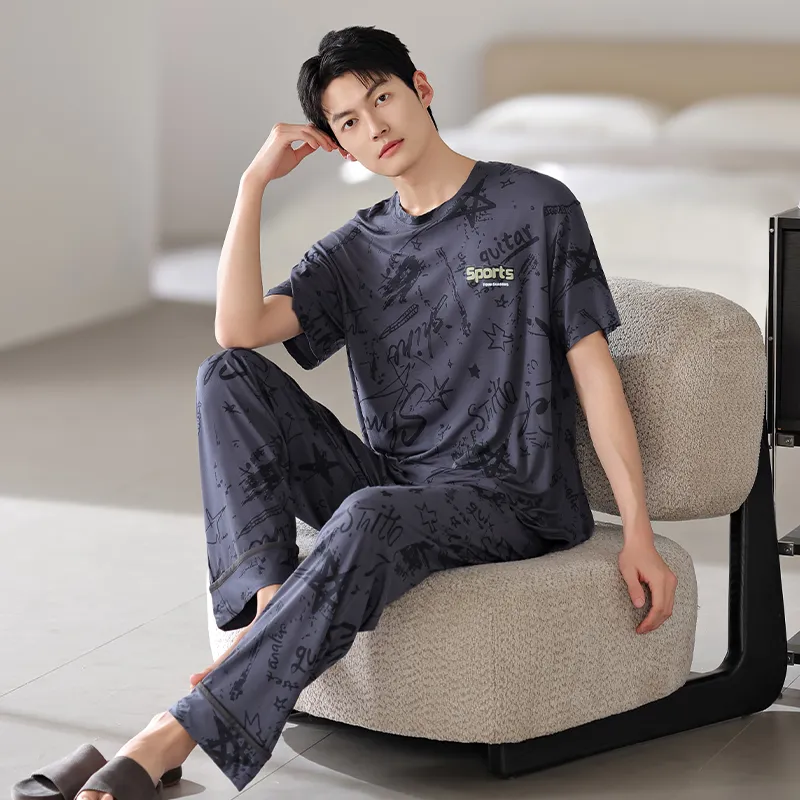 Top Melon Men Pajama Sets-1