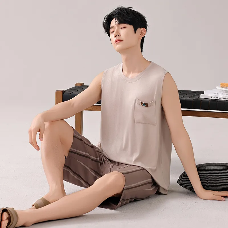 Top Melon Men Pajama Sets-5