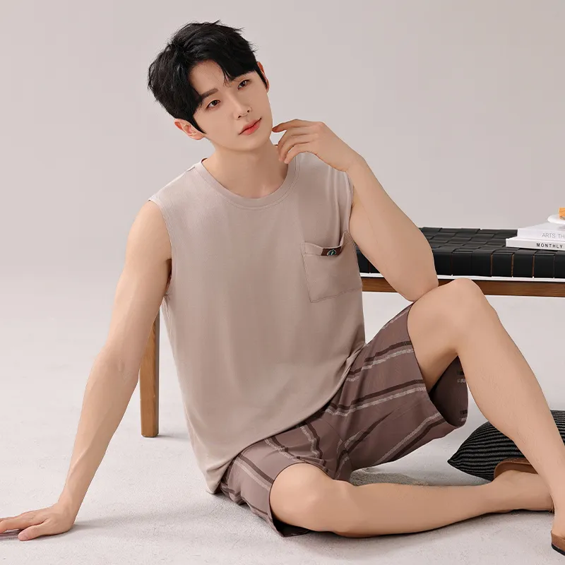Top Melon Men Pajama Sets-2