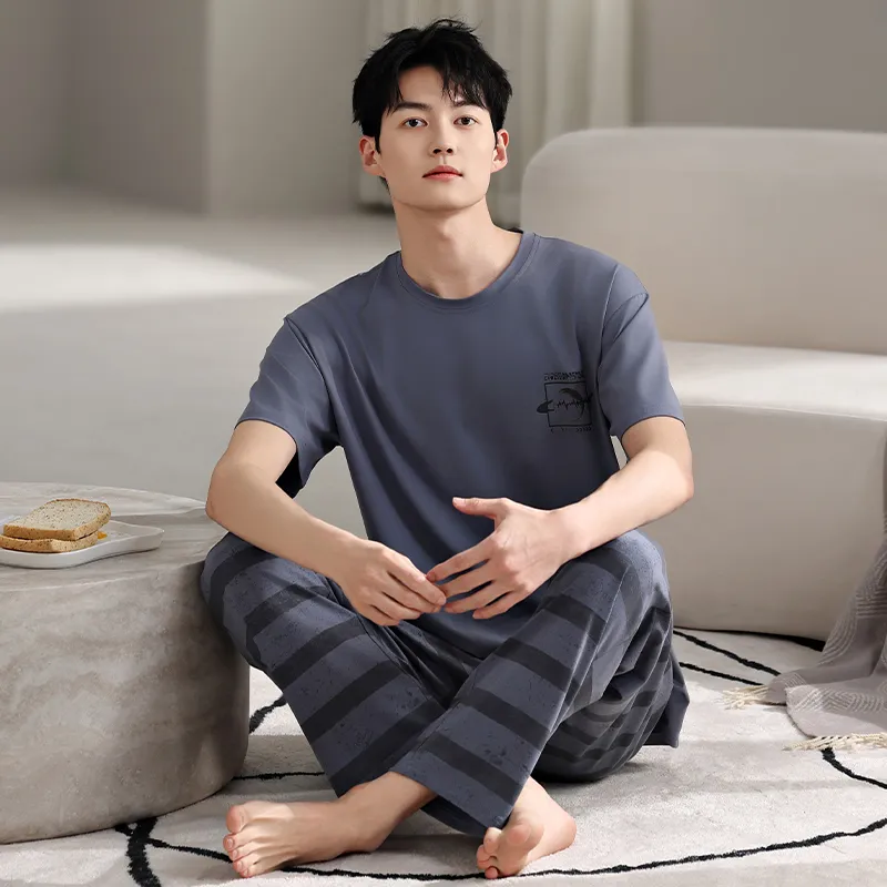 Top Melon Men Pajama Sets-6