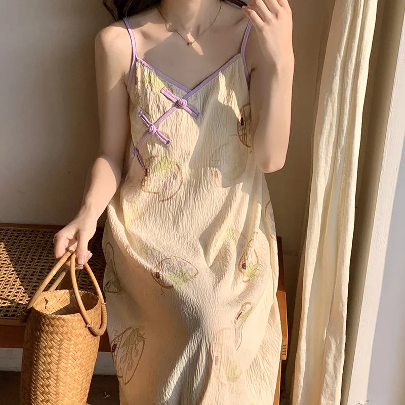Top Melon Nightgown Women's Image Color-3