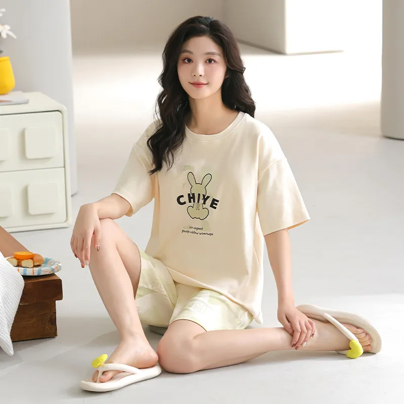 Top Melon Pajama Set Women's Image Color-2