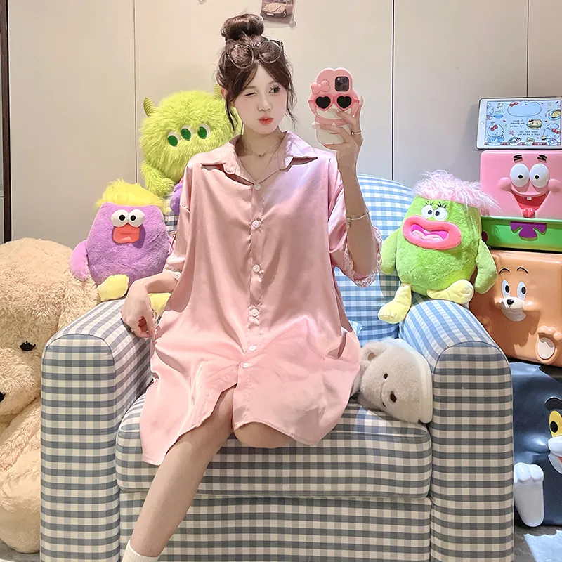 Top Melon Nightgown Women's Image Color-2