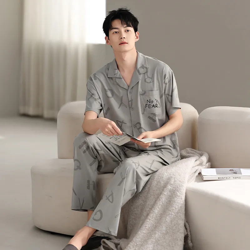 Top Melon Men Pajama Sets-3