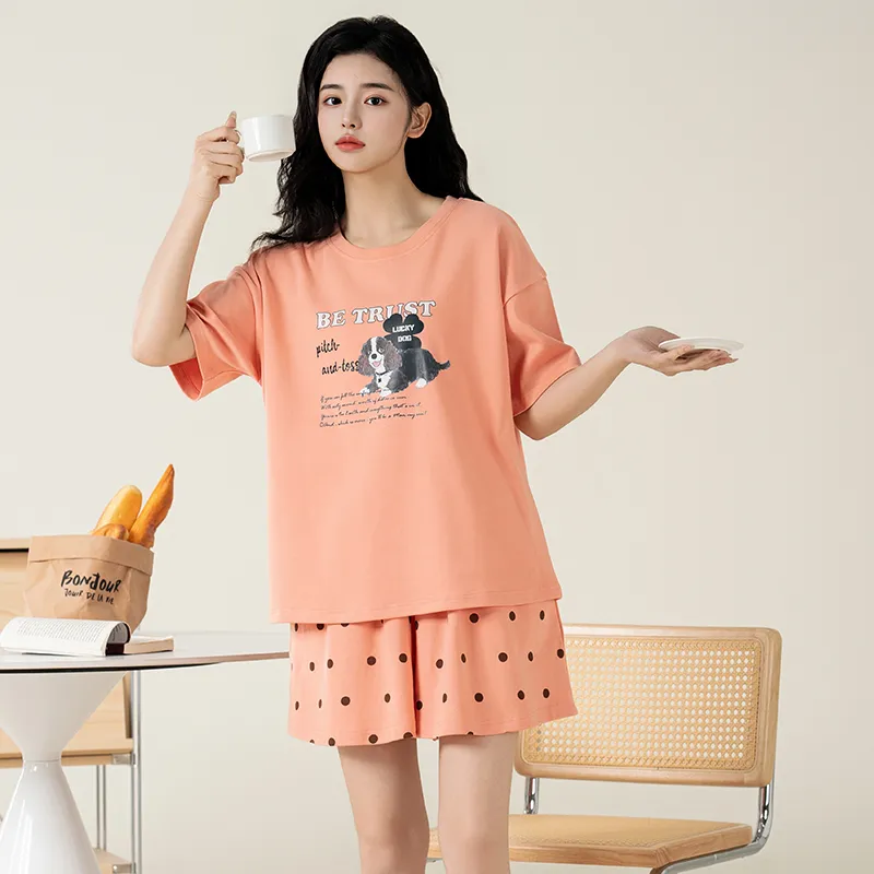 Top Melon Pajama Set Women's Image Color-6