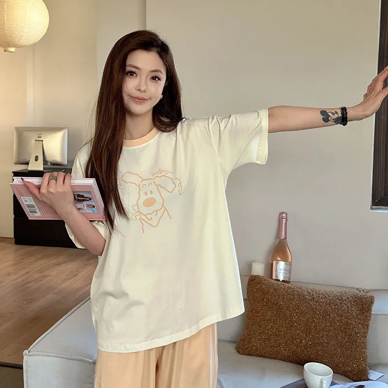 Top Melon Pajama Set Women's Image Color-4