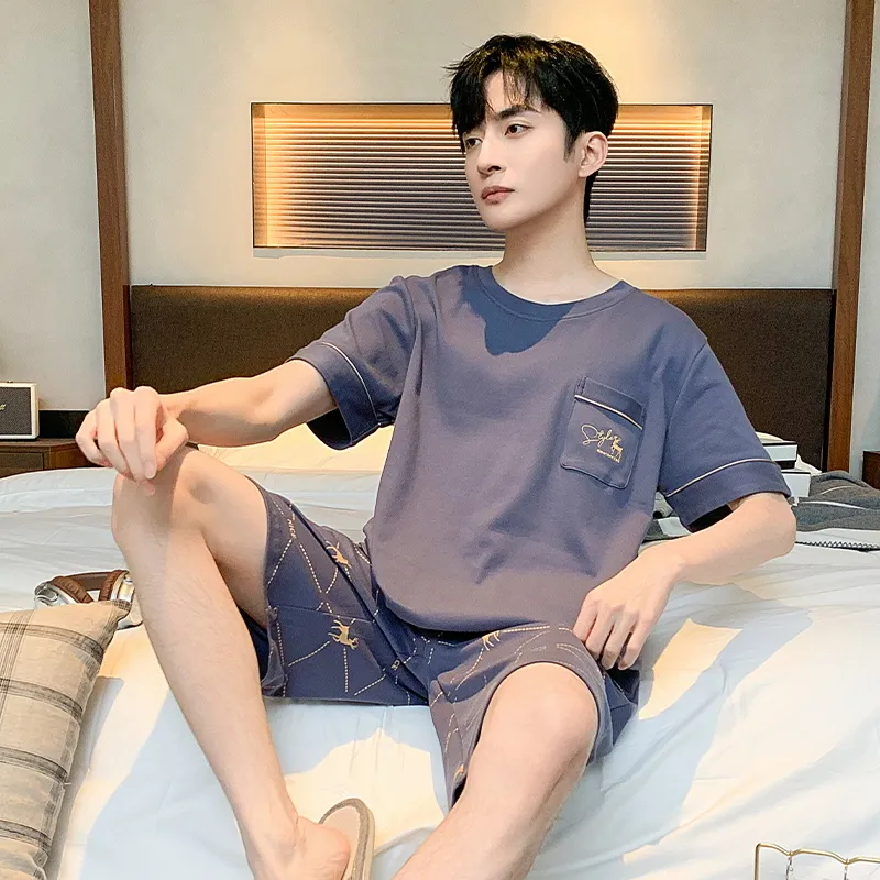 Top Melon Men Pajama Sets-4