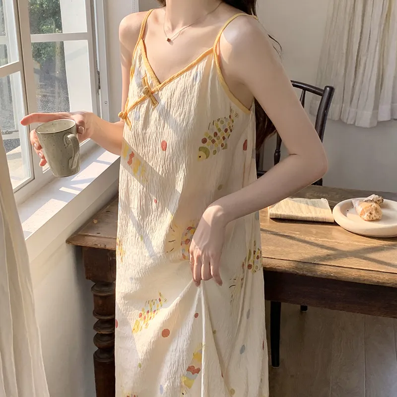 Top Melon Nightgown Women's Image Color-4