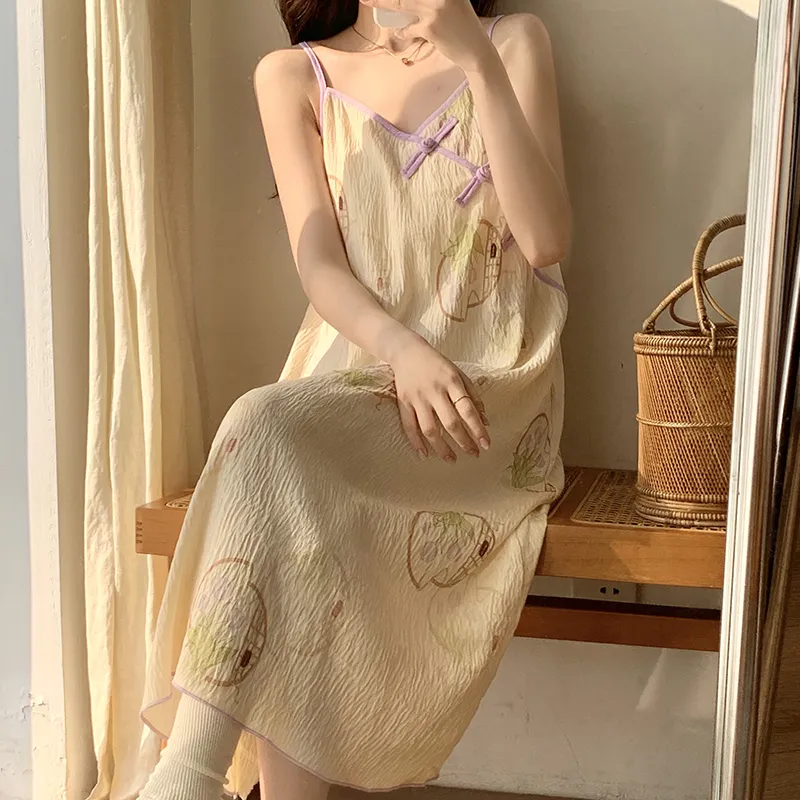 Top Melon Nightgown Women's Image Color-4