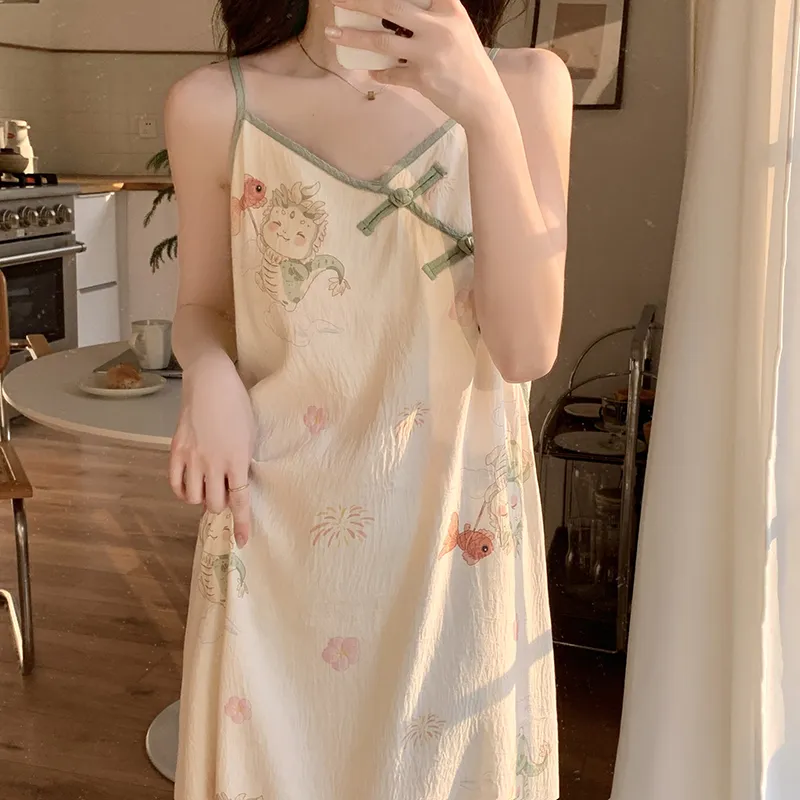 Top Melon Nightgown Women's Image Color-5