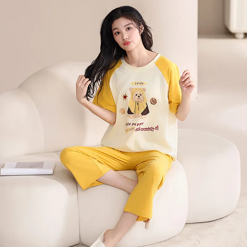 Top Melon Pajama Set Women's Image Color-5