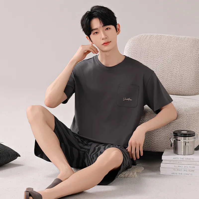 Top Melon Men Pajama Sets-4