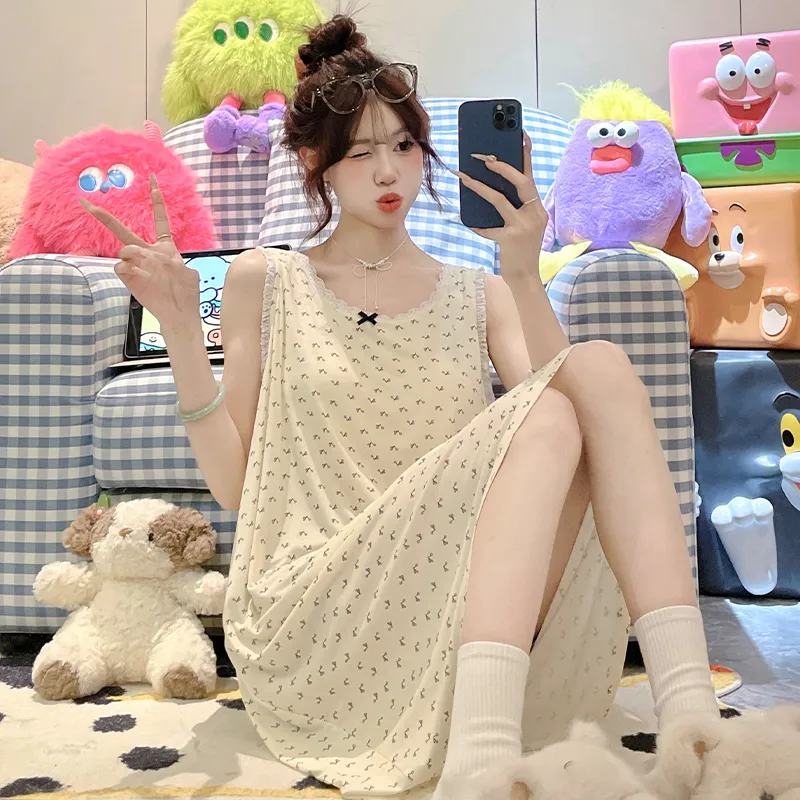 Top Melon Nightgown Women's Image Color-2