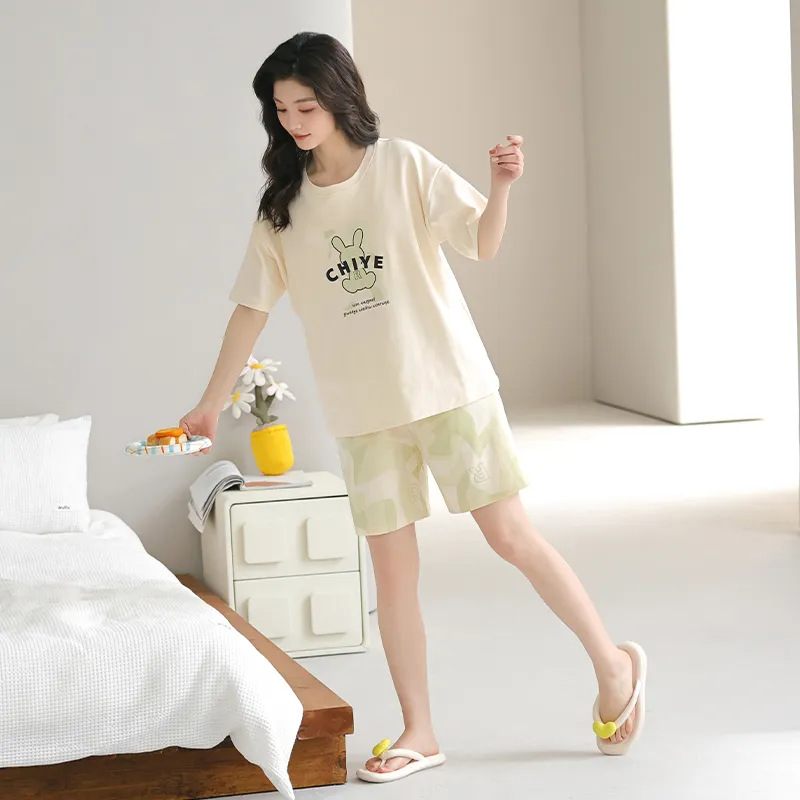 Top Melon Pajama Set Women's Image Color-5