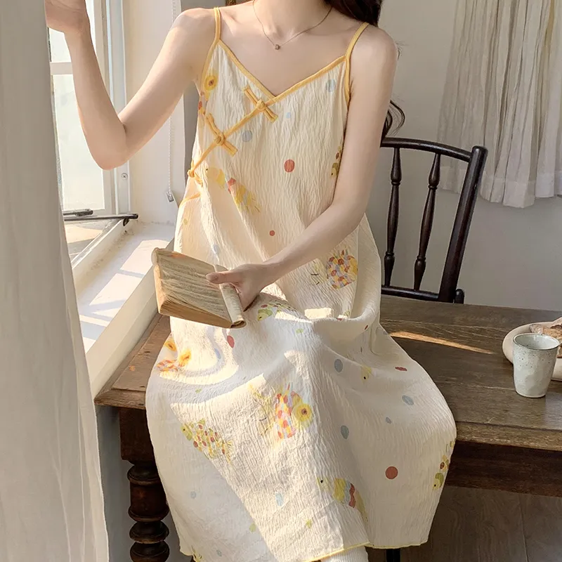 Top Melon Nightgown Women's Image Color-2