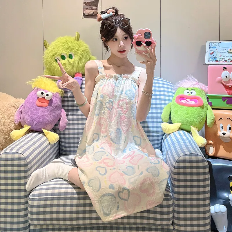 Top Melon Nightgown Women's Image Color-2
