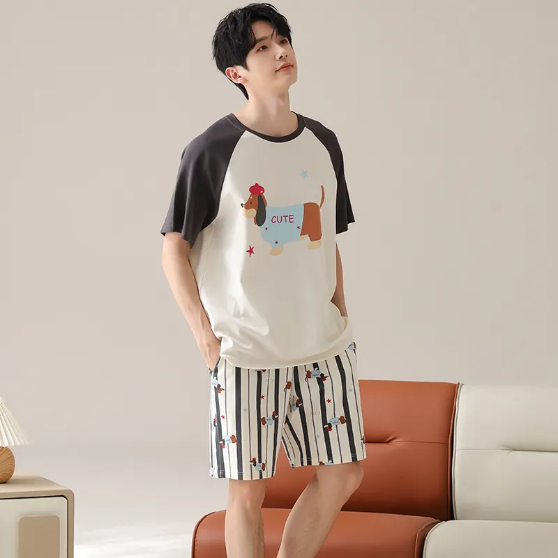 Top Melon Men Pajama Sets-6