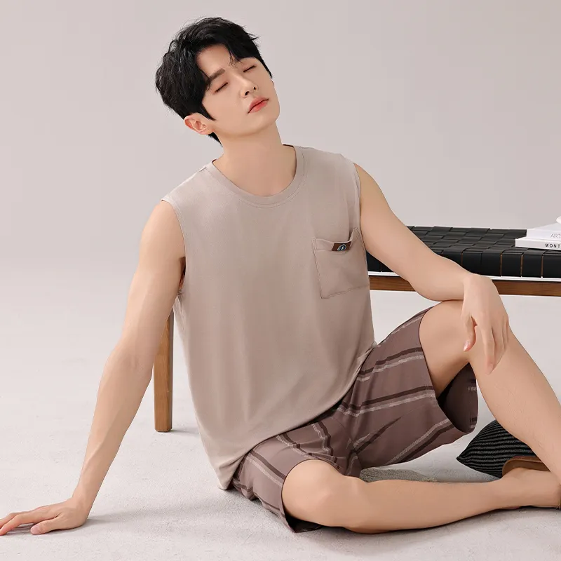 Top Melon Men Pajama Sets-3