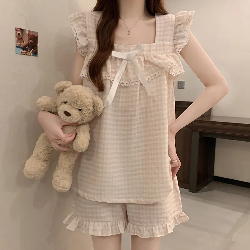 Top Melon Pajama Set Women's Image Color-4