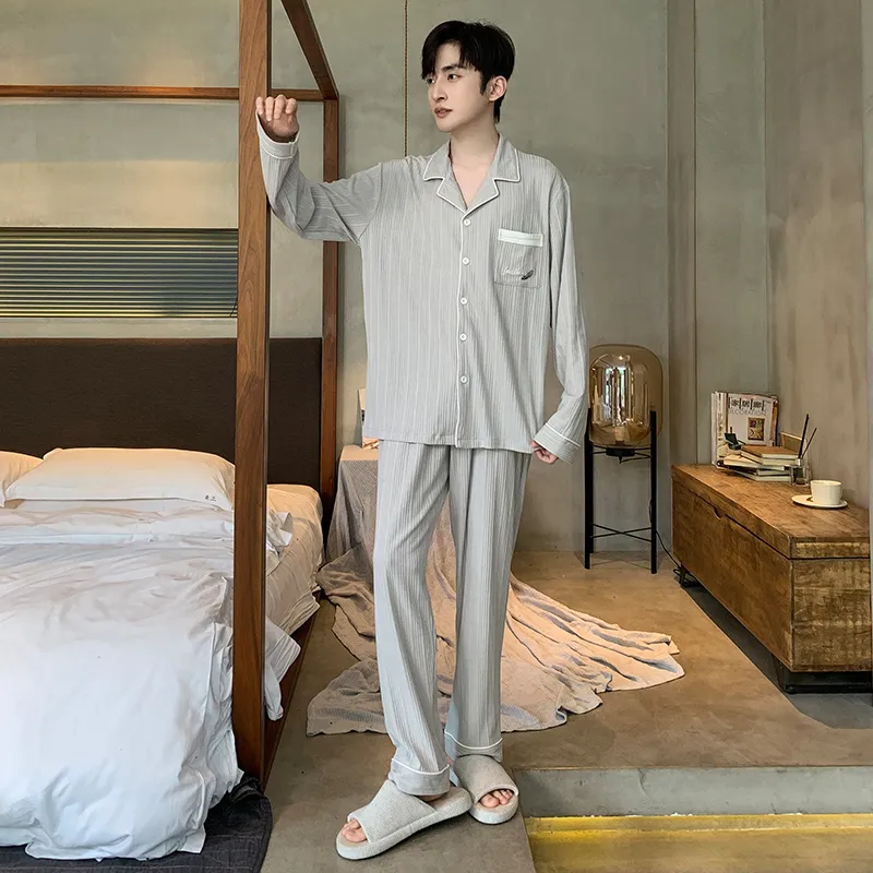 Top Melon Men Pajama Sets-4