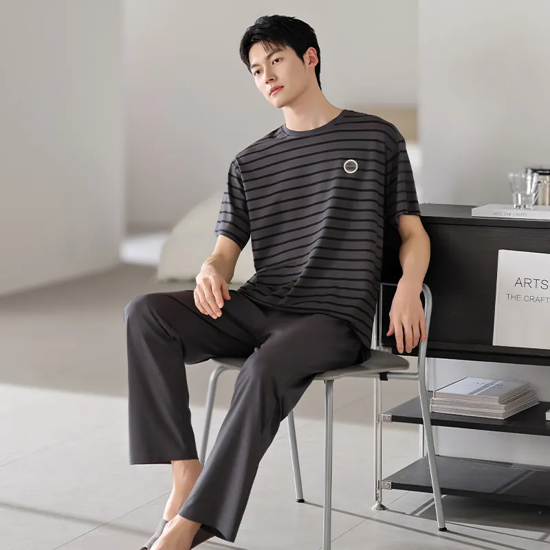 Top Melon Men Pajama Sets-3