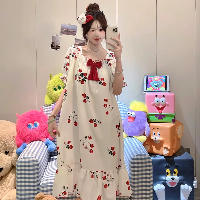 Top Melon Nightgown Women's Image Color-5