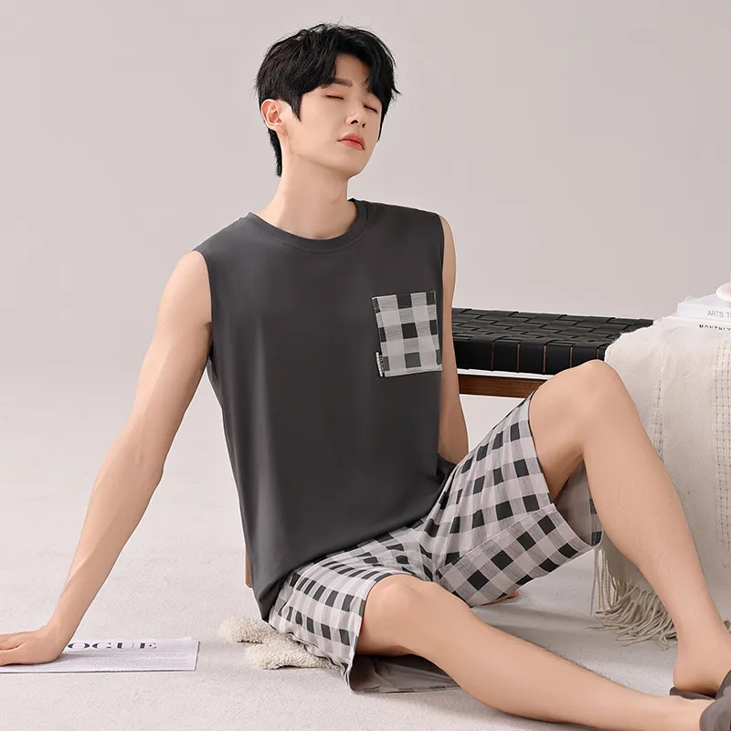 Top Melon Men Pajama Sets-2