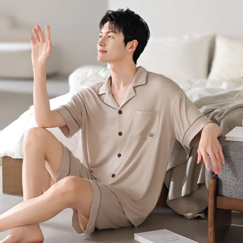 Top Melon Men Pajama Sets-7
