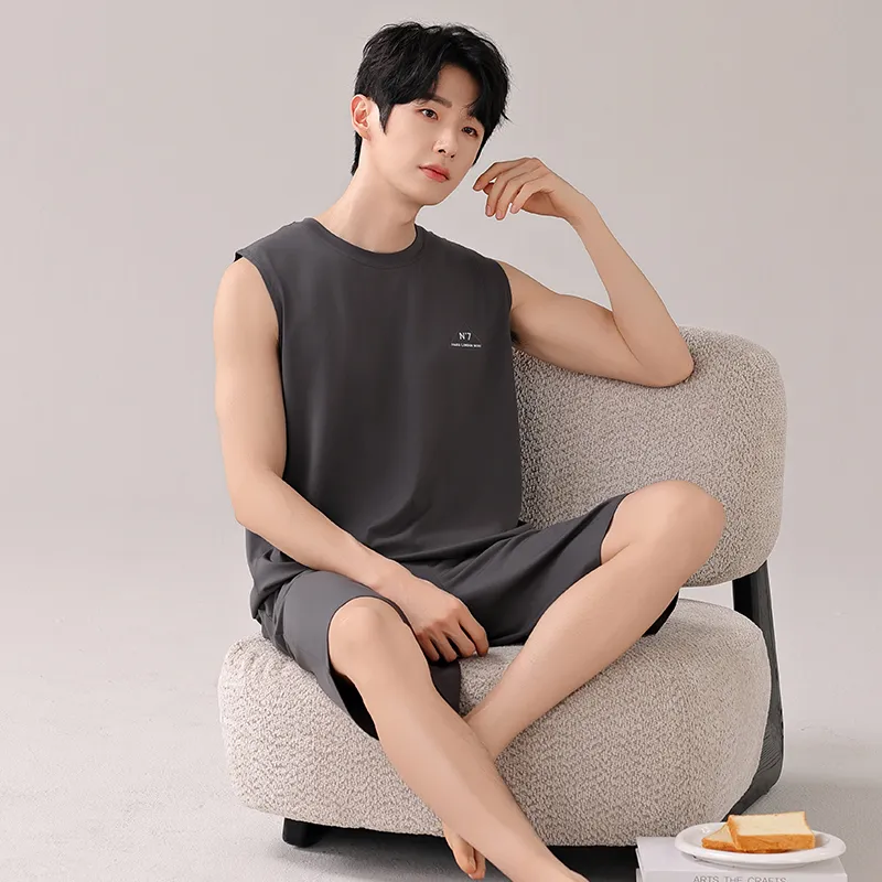 Top Melon Men Pajama Sets-6